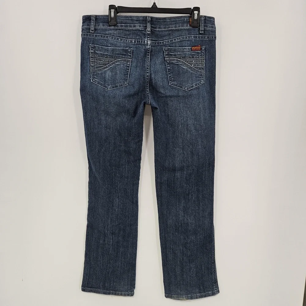 7 For All Mankind Jeans‎ Women 31 Blue A Pocket Bootcut Stretch USA Normcore